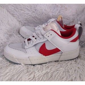 Nike W Dunk Low Disrupt White Gym Red CK6654-101 Womens Size 11